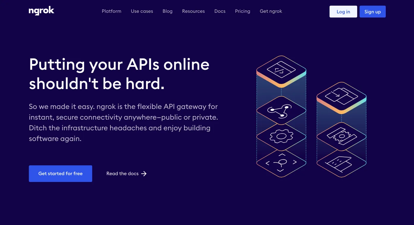 Ngrok homepage